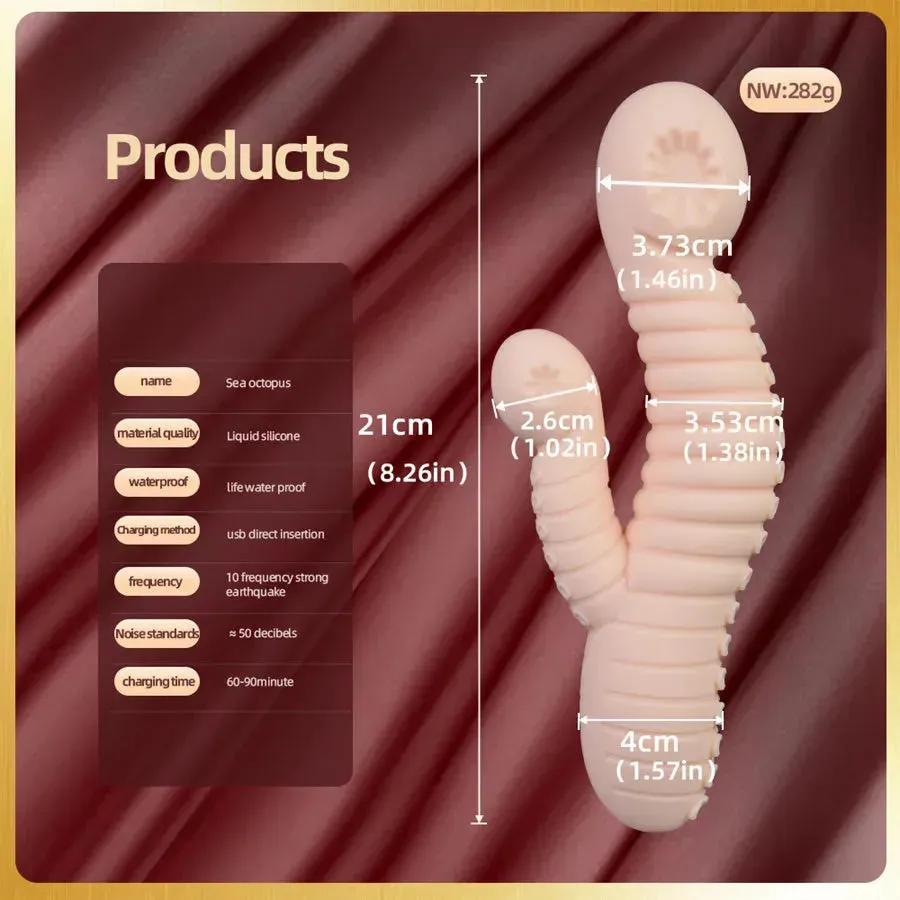 Octopus Vibrating Rabbit Sex Toy