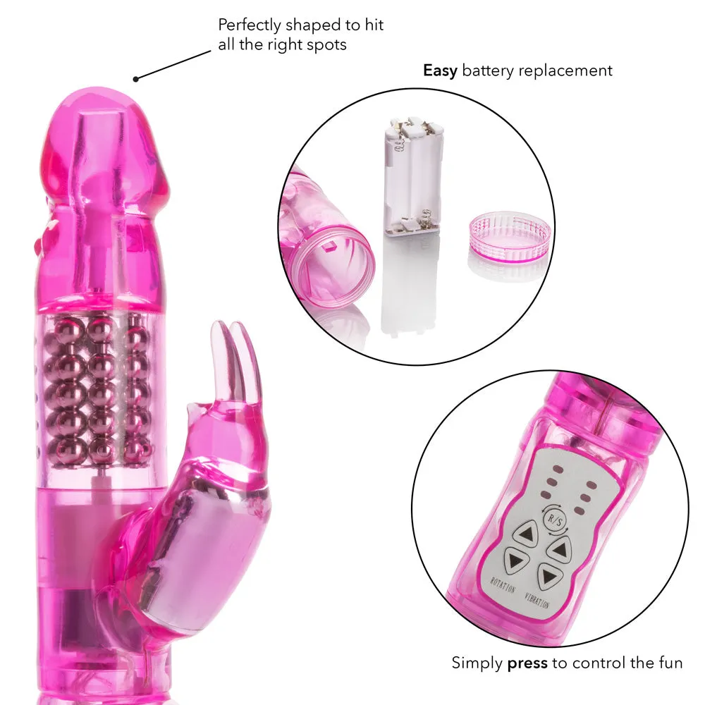 Original Waterproof Jack Rabbit With 5 Rows of Rotating Beads