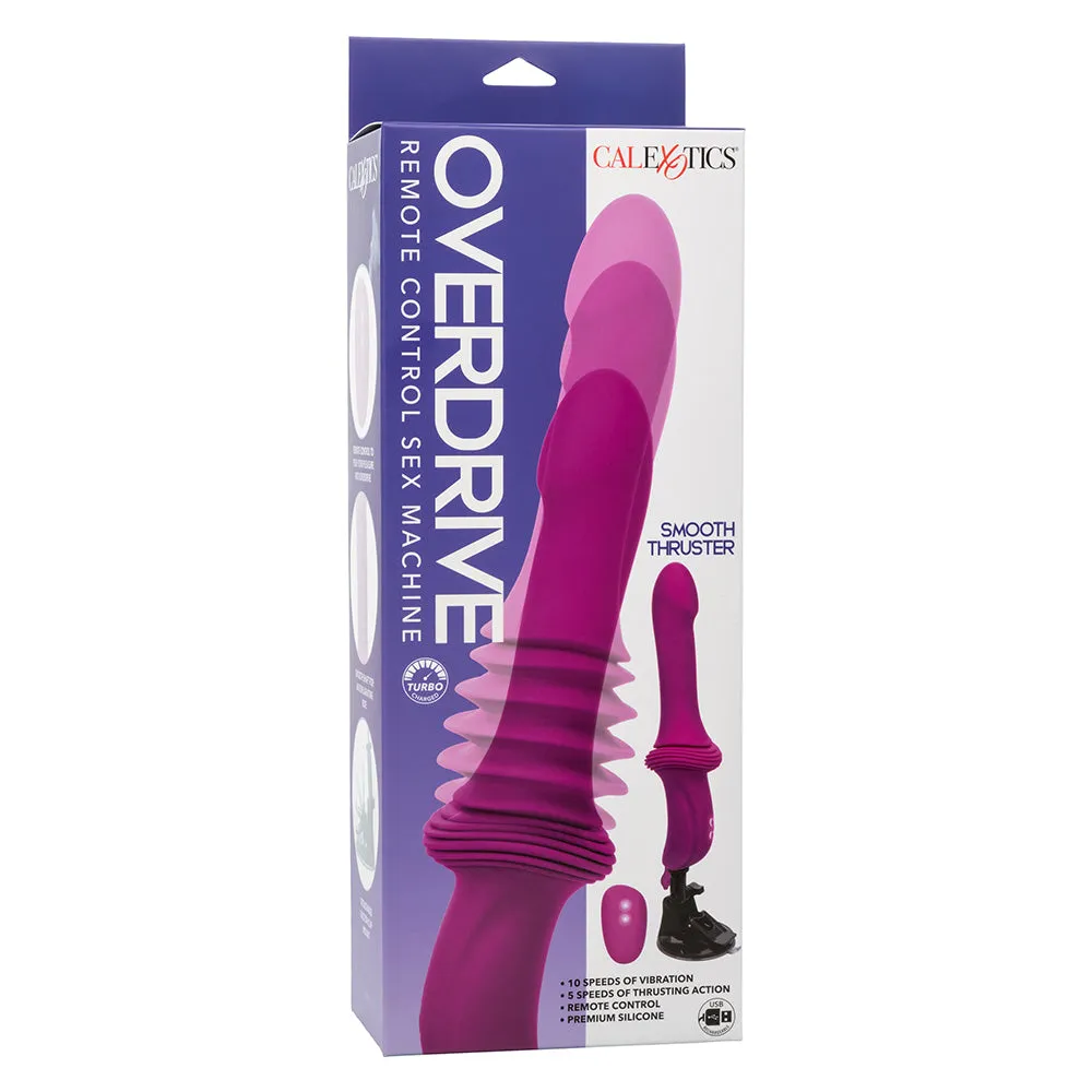 Overdrive Smooth Thruster Remote Control Sex Machine & Suction Mount