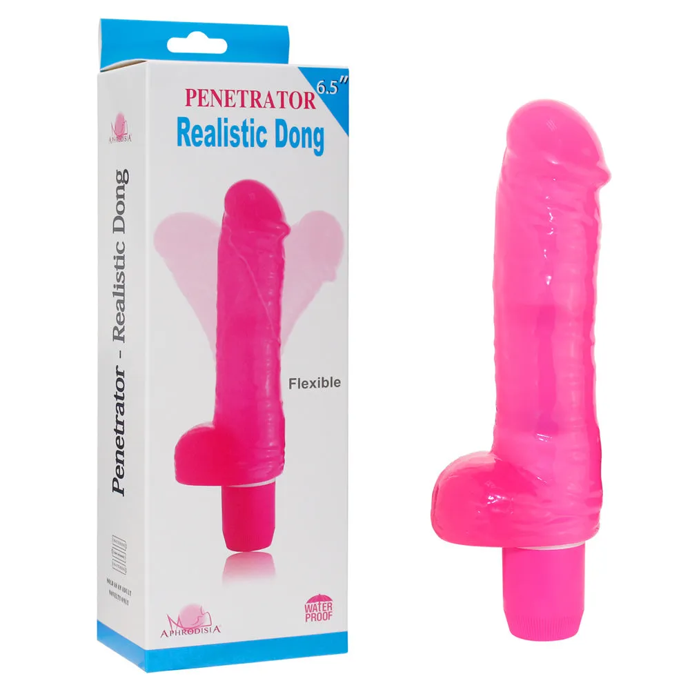Penetrator Realistic Dong Poseable Multispeed Vibrator