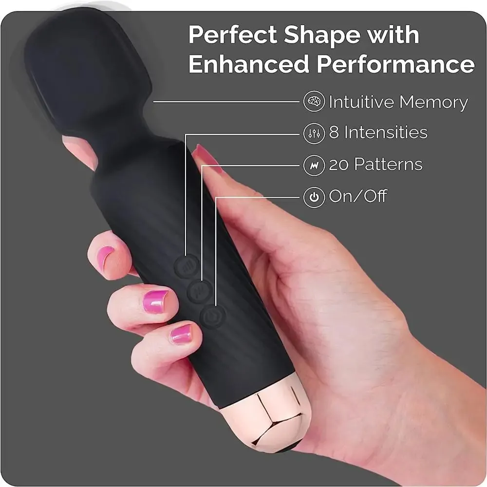 Personal Wand Massager Clit Stimulator Quiet & Small Vibrator #Magic Wand #Solo #Pussy