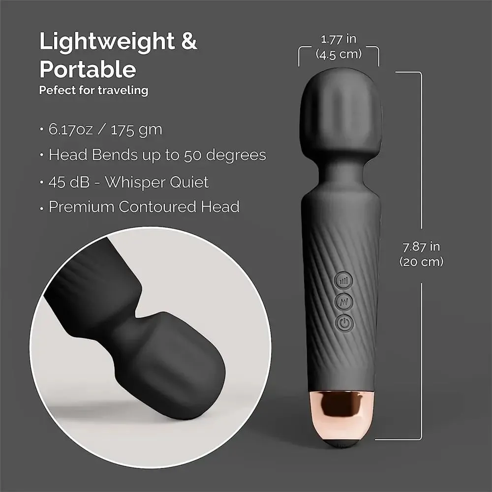 Personal Wand Massager Clit Stimulator Quiet & Small Vibrator #Magic Wand #Solo #Pussy