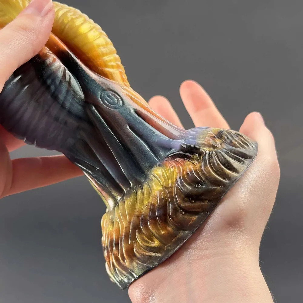 Phoenix - Twisted Unicorn Animal Texture 7 Thrusting Vibrating Big Sucker Monster Dildo 10.23 Inch