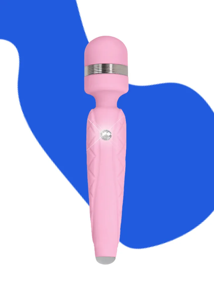 Pillow Talk CHEEKY Body Wand Massager with Swarovski Crystal