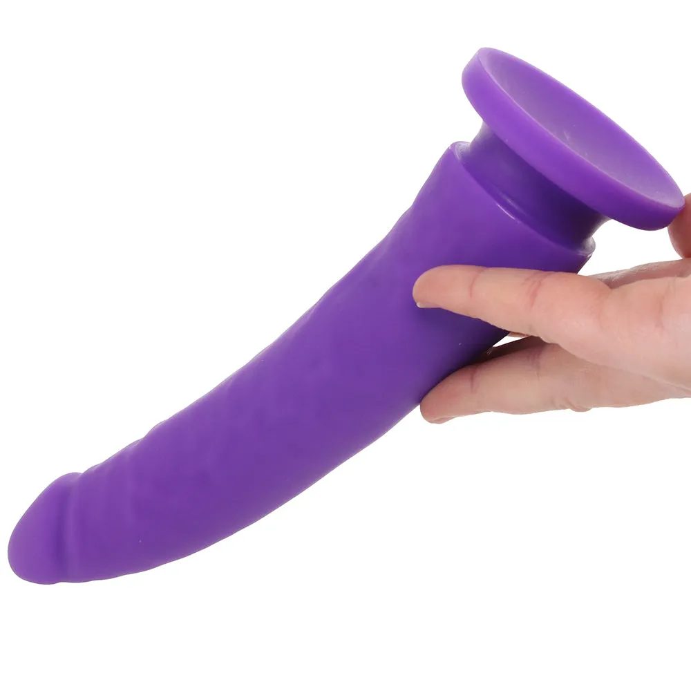 PinkCherry Premium 7.5 Inch Purple Silicone Realistic Dildo