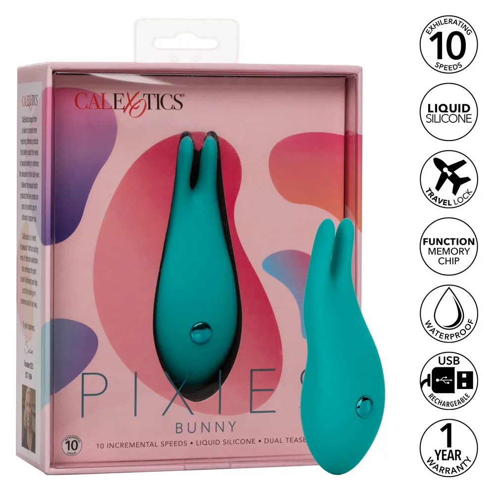 Pixies Bunny Liquid Silicone Gender-Neutral Vibrating Massager