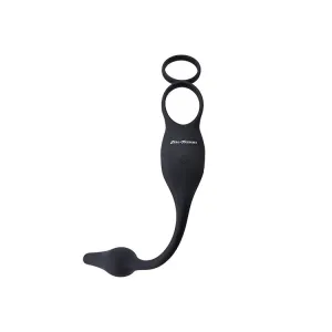 Plug & Tug Vibrating Cock Ring Butt Plug