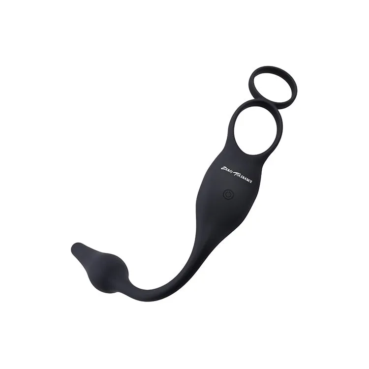 Plug & Tug Vibrating Cock Ring Butt Plug