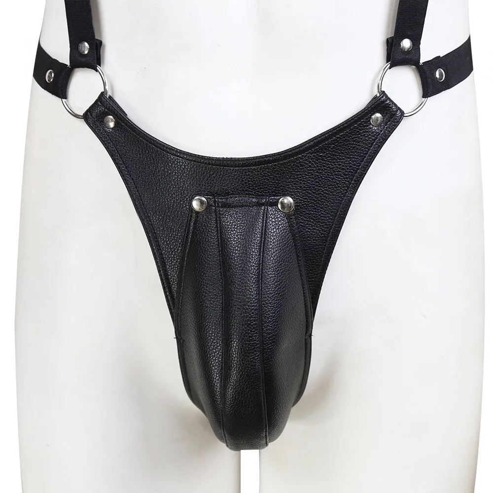 Poison Rose Men's Wetlook G-String Backless Body Harness