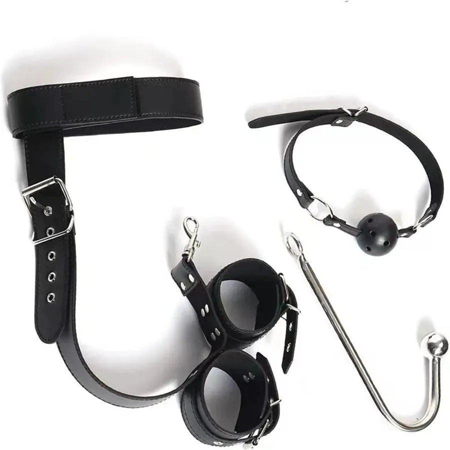 Premium Leather BDSM Anal Hook Bondage
