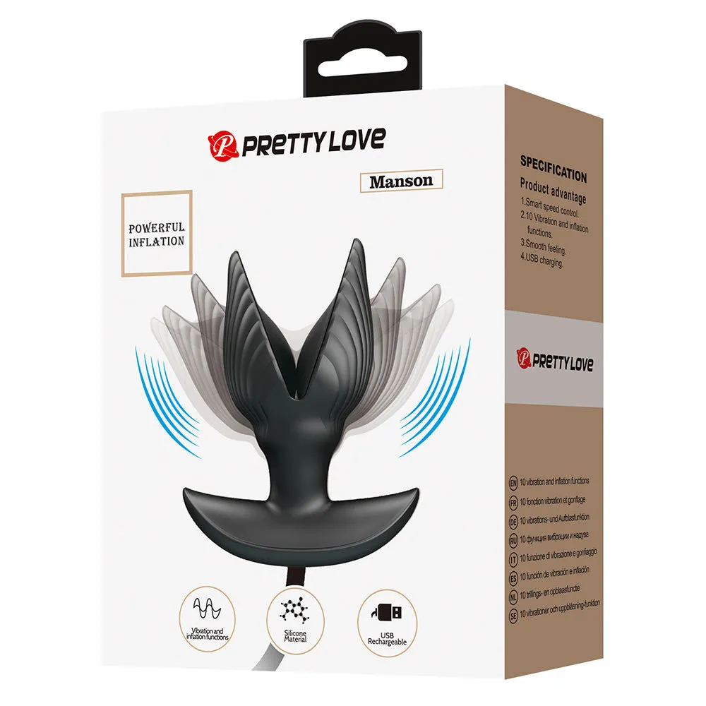 Pretty Love Manson Inflatable Vibrating Anal Spreader Plug