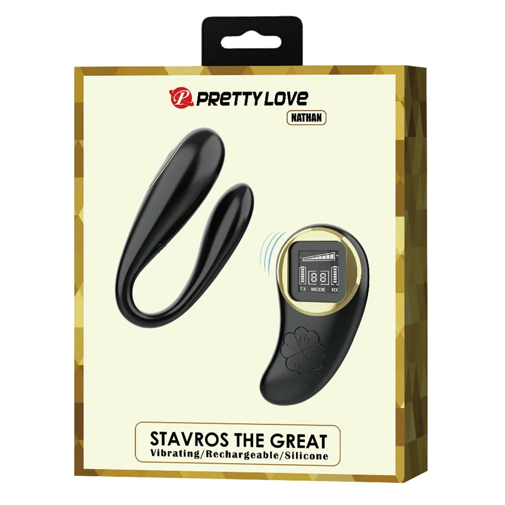 Pretty Love Nathan Couples Vibrator With LED Remote Control