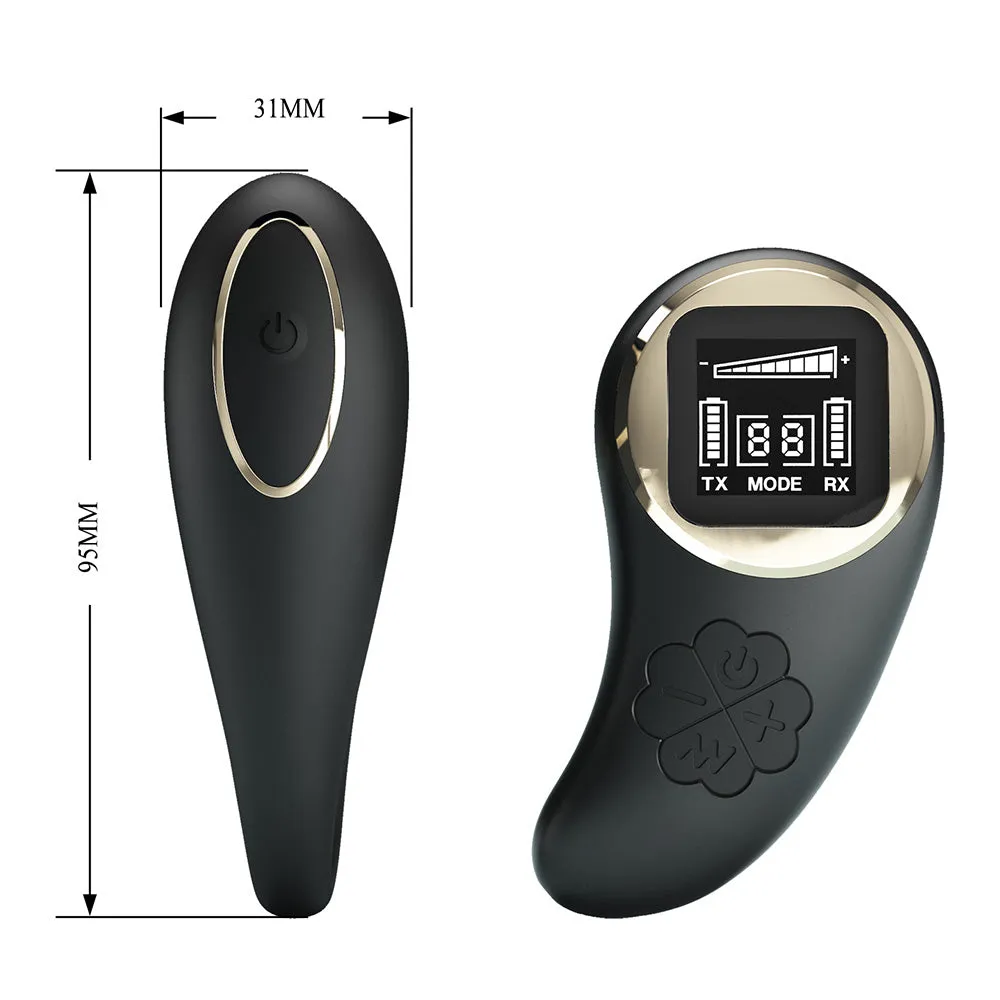 Pretty Love Nathan Couples Vibrator With LED Remote Control