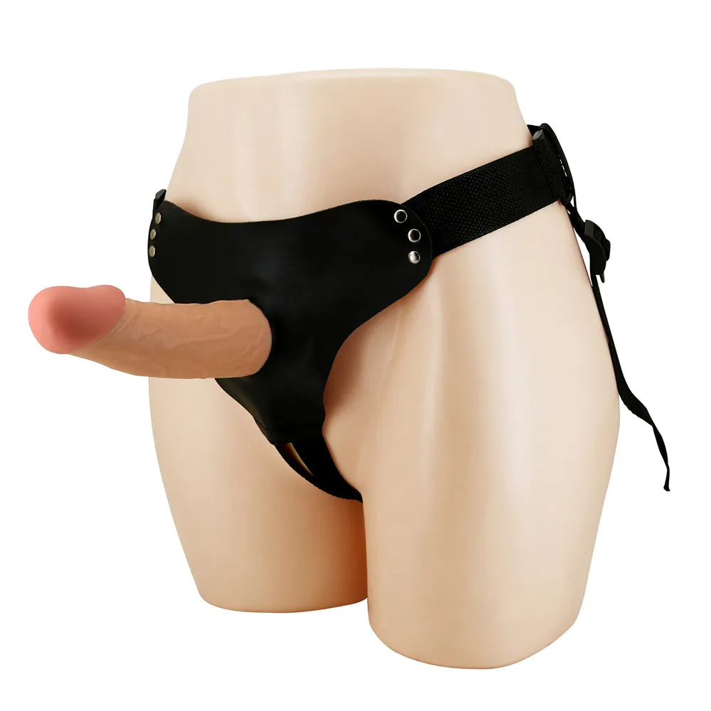 Pretty Love Stark Strap-On Harness Briefs & Hollow 6.9" Dildo