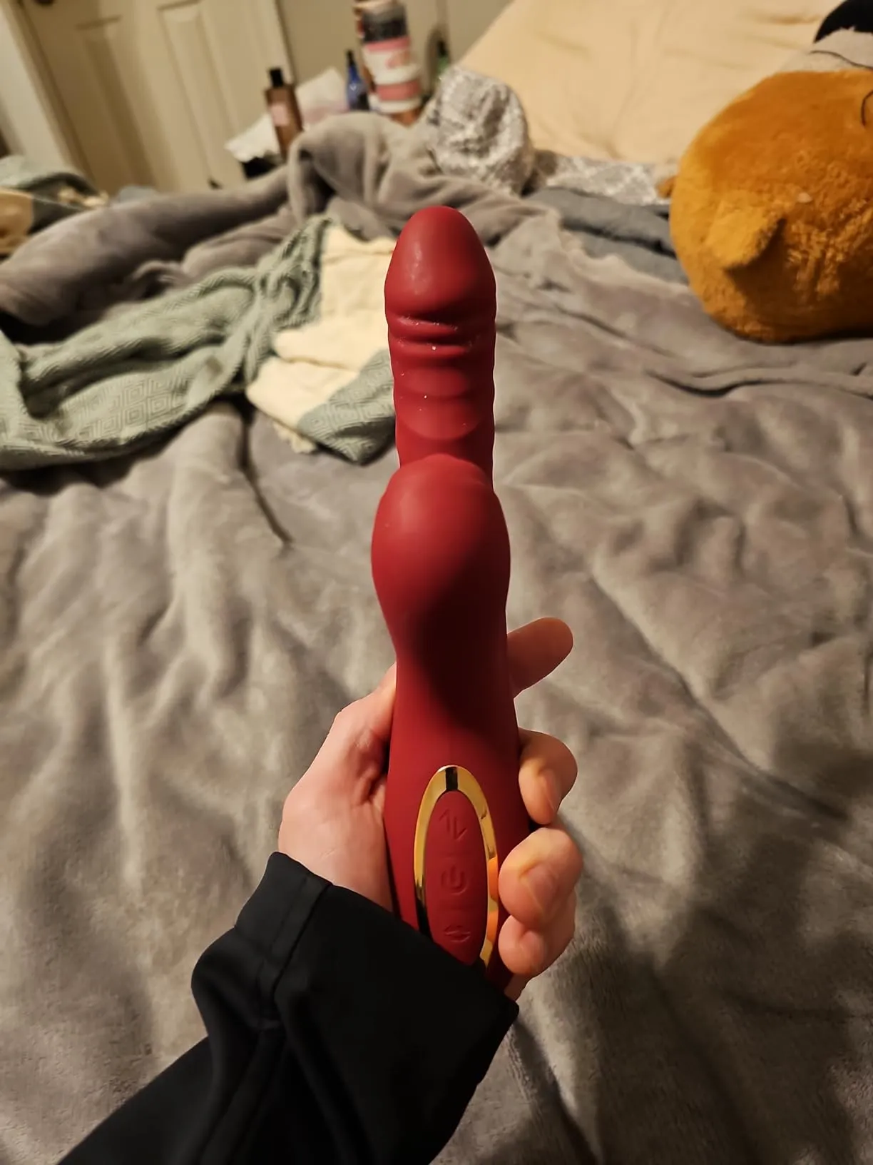 Rabbit Sucking Vibrator with 10 Vibrating 7 Thrust Modes with Licking #Foreplay #Bathroom