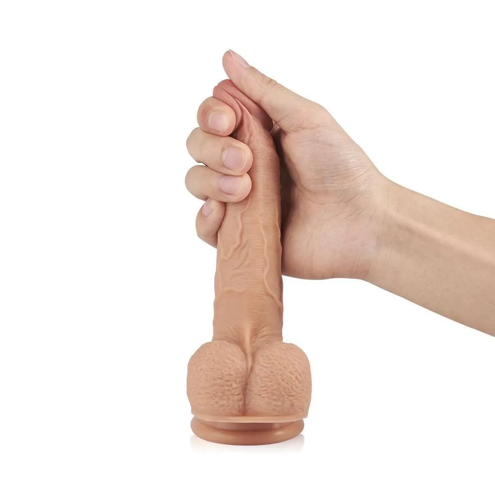 Realistic Dildo 10-Frequency Vibration 42 Celsius Heating Remote Silicone Dildos Woman Sex Toy