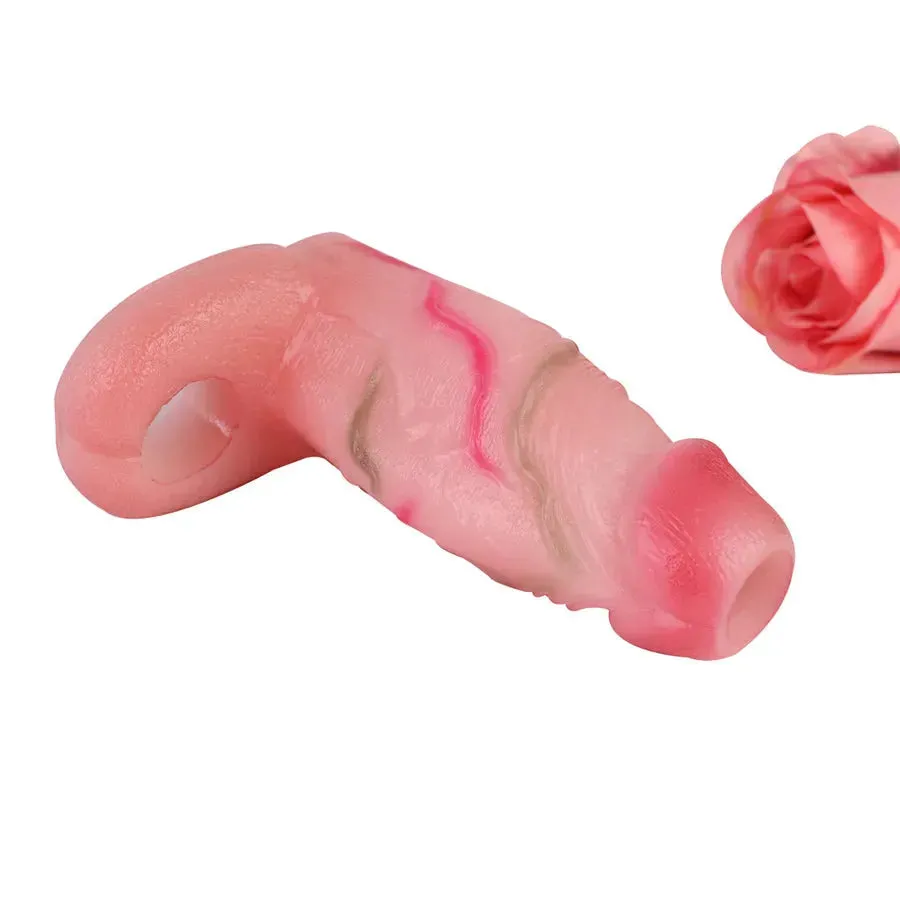 Realistic Silicone Cock Extension Sleeve