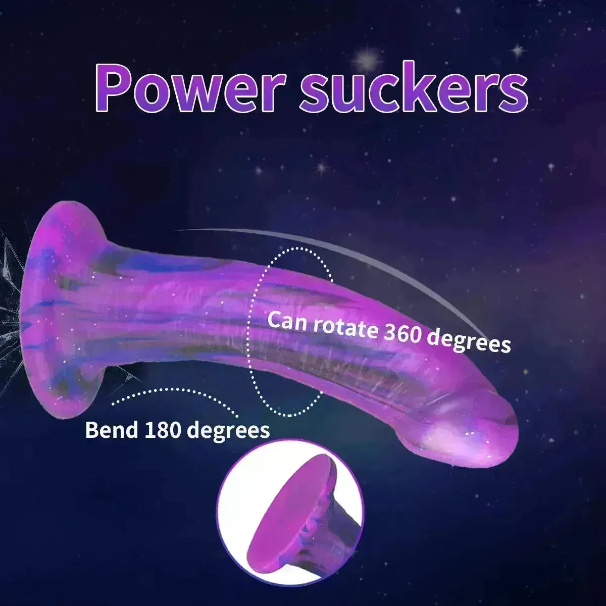 Realistic Silicone Suction Cup Dildo