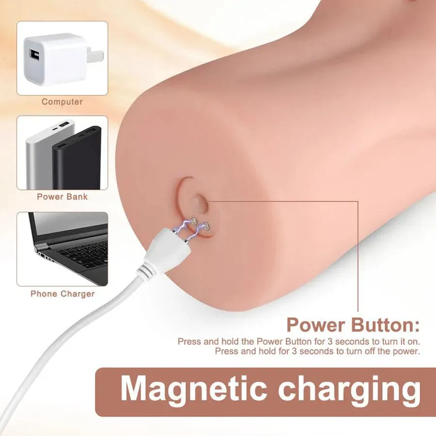 Realistic Silicone Vibrating Pocket Pussy