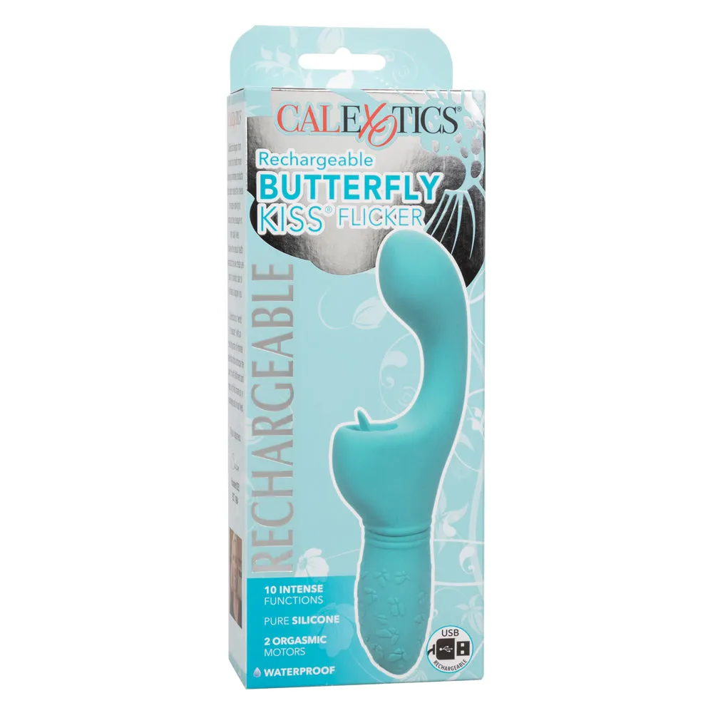 Rechargeable Butterfly Kiss Clitoral Flicker Rabbit Vibrator