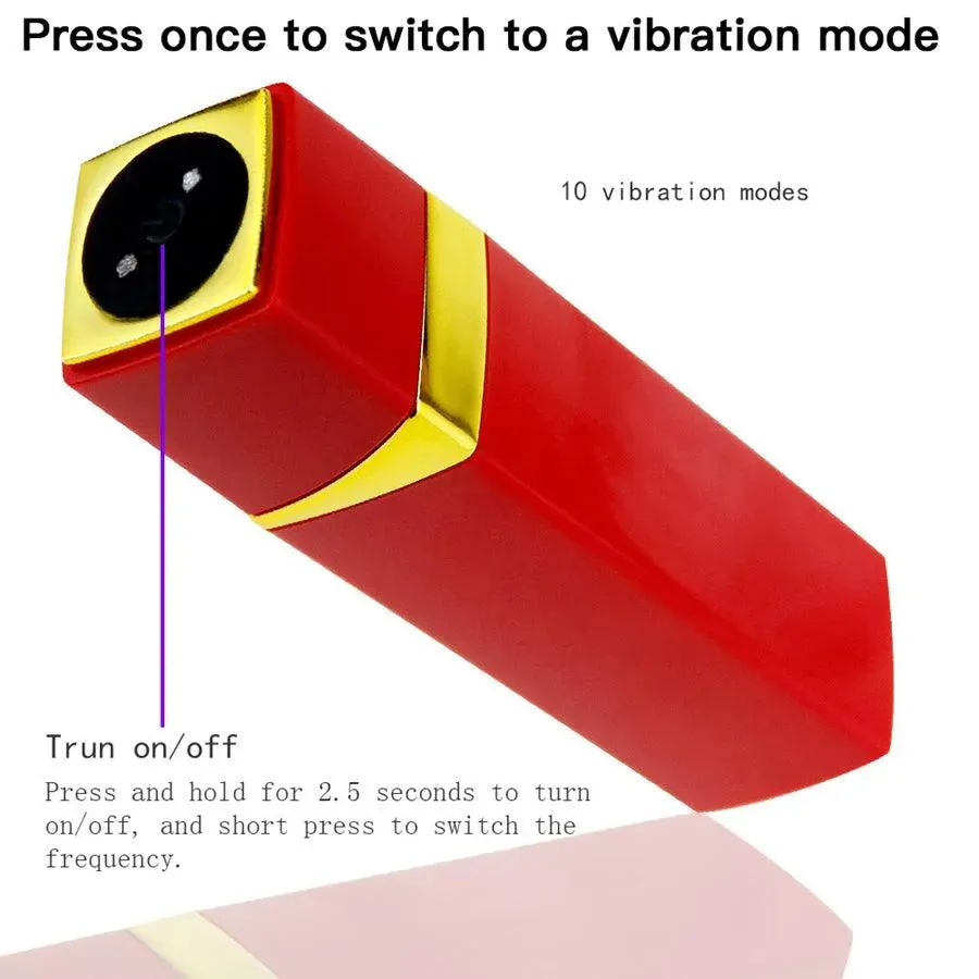 Rechargeable Discreet Lipstick Vibrator