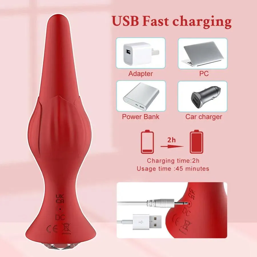 Remote Control Diamond Vibrating Butt Plug