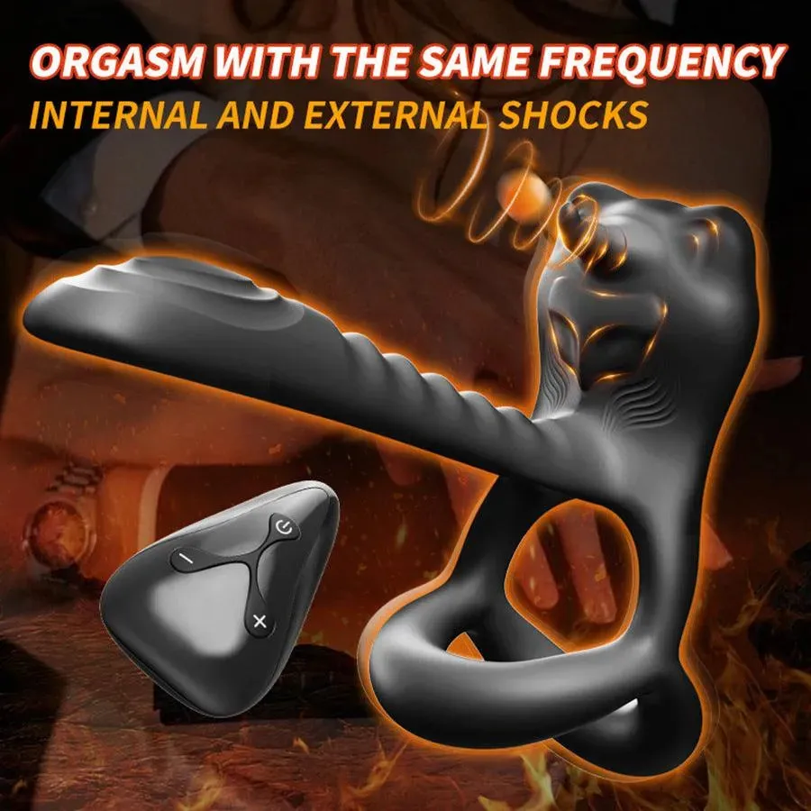 Remote Control Dual Stimulation Penile Ring
