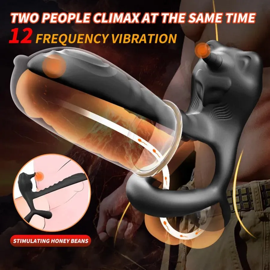 Remote Control Dual Stimulation Penile Ring