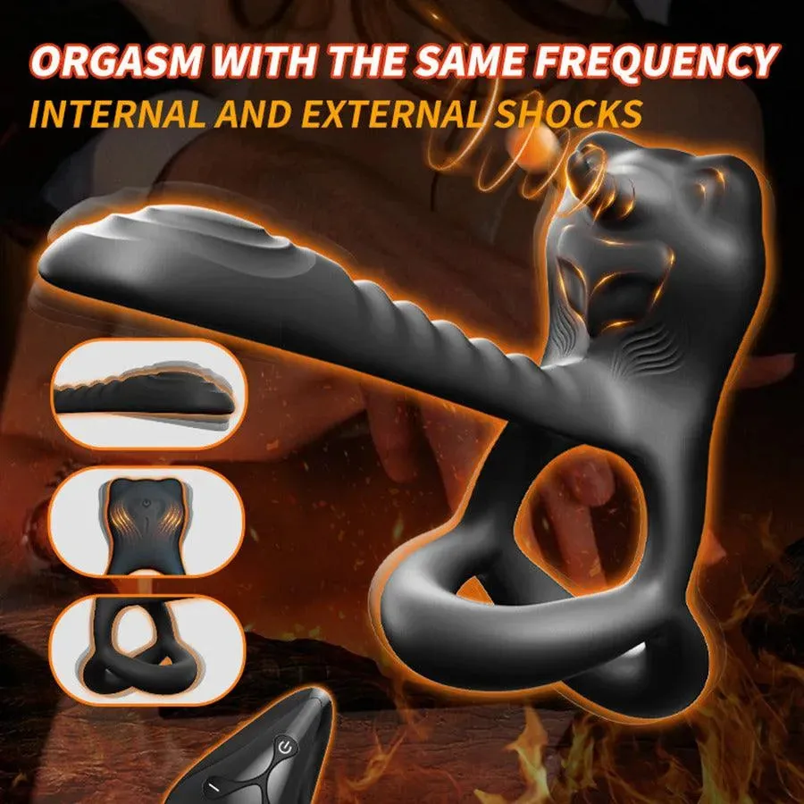 Remote Control Dual Stimulation Penile Ring