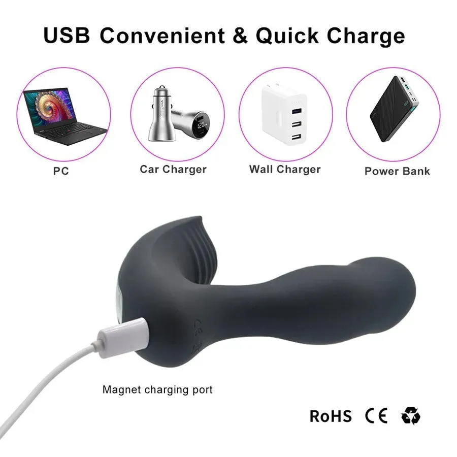 Remote Control Flapping Prostate Stimulator for Men
