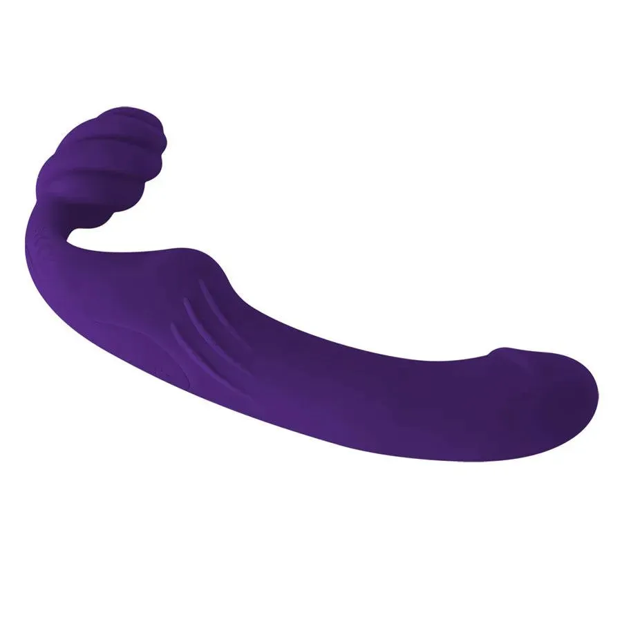 Remote Control Lesbian Strapless Strap On Dildo Vibrator