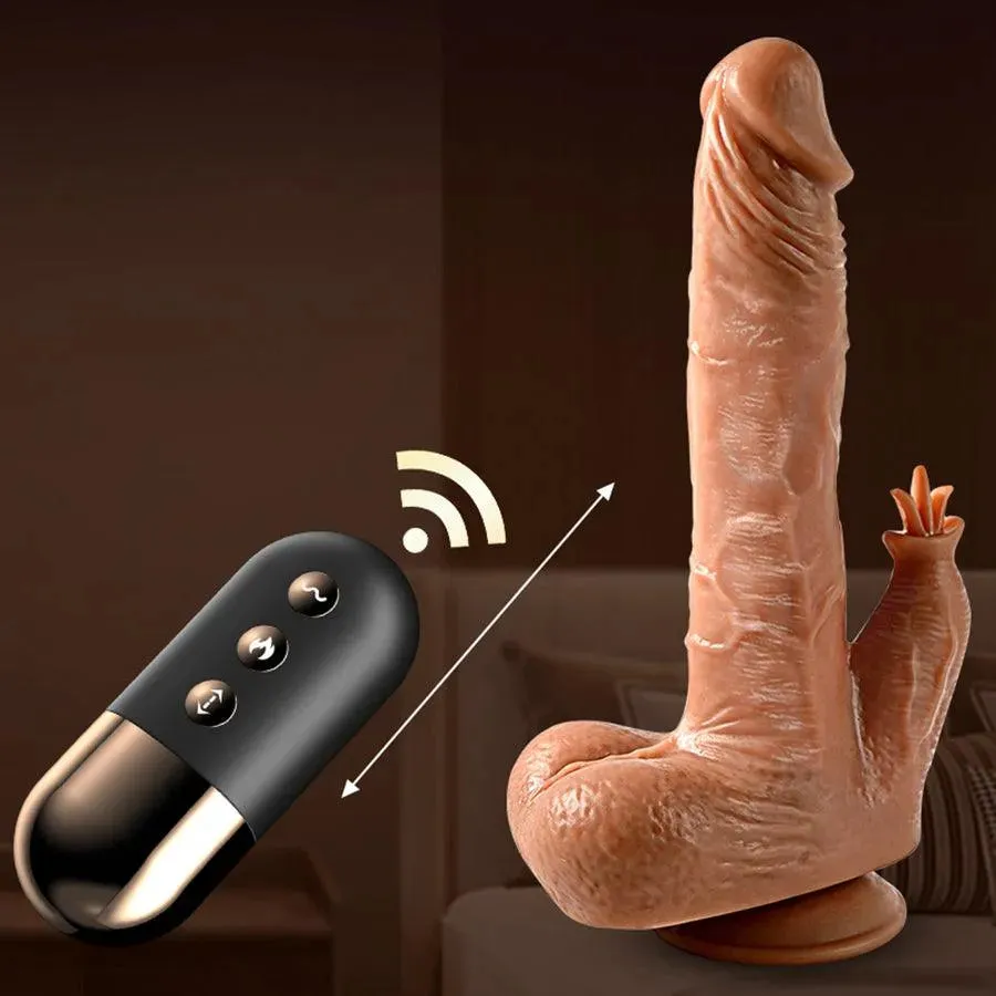 Remote Control Silicone Thrusting Rabbit Dildo
