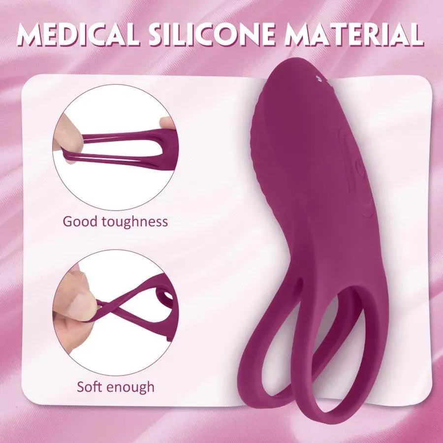 Remote Control Soft Silicone Vibrating Cock Ring