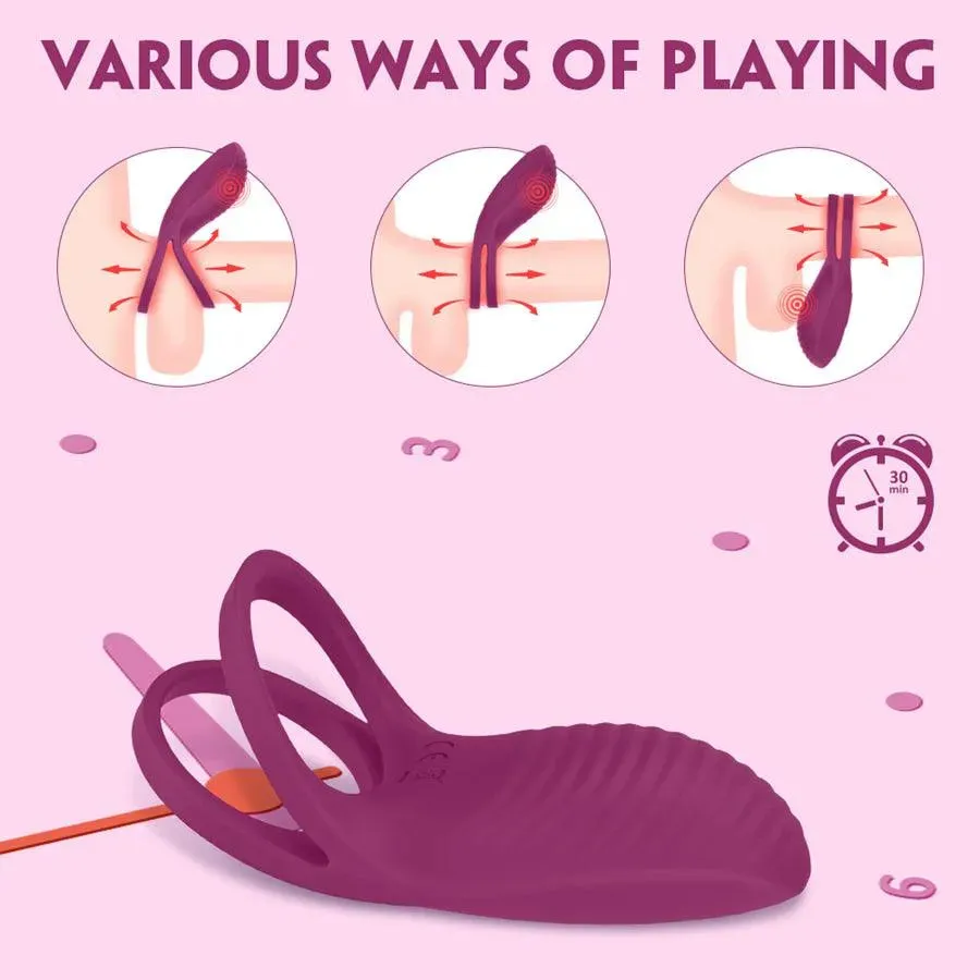 Remote Control Soft Silicone Vibrating Cock Ring