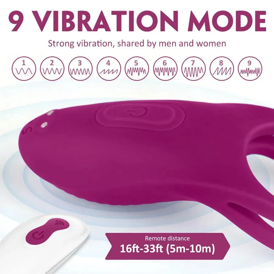 Remote Control Soft Silicone Vibrating Cock Ring