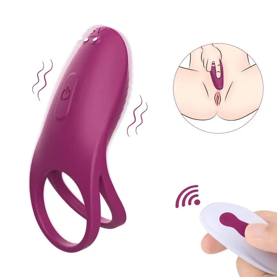 Remote Control Soft Silicone Vibrating Cock Ring