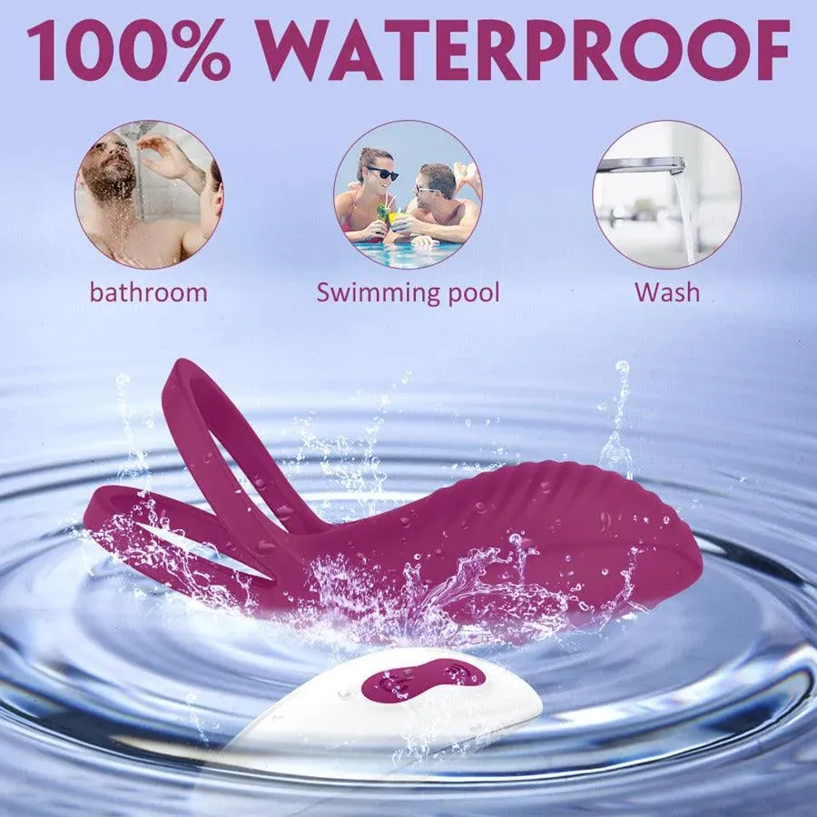 Remote Control Soft Silicone Vibrating Cock Ring