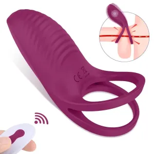 Remote Control Soft Silicone Vibrating Cock Ring