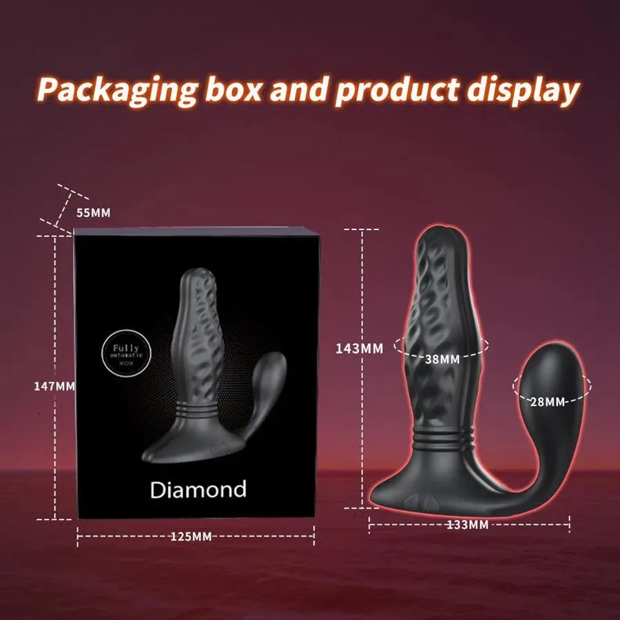 Remote Control Thrusting Anal Plug Vibrator