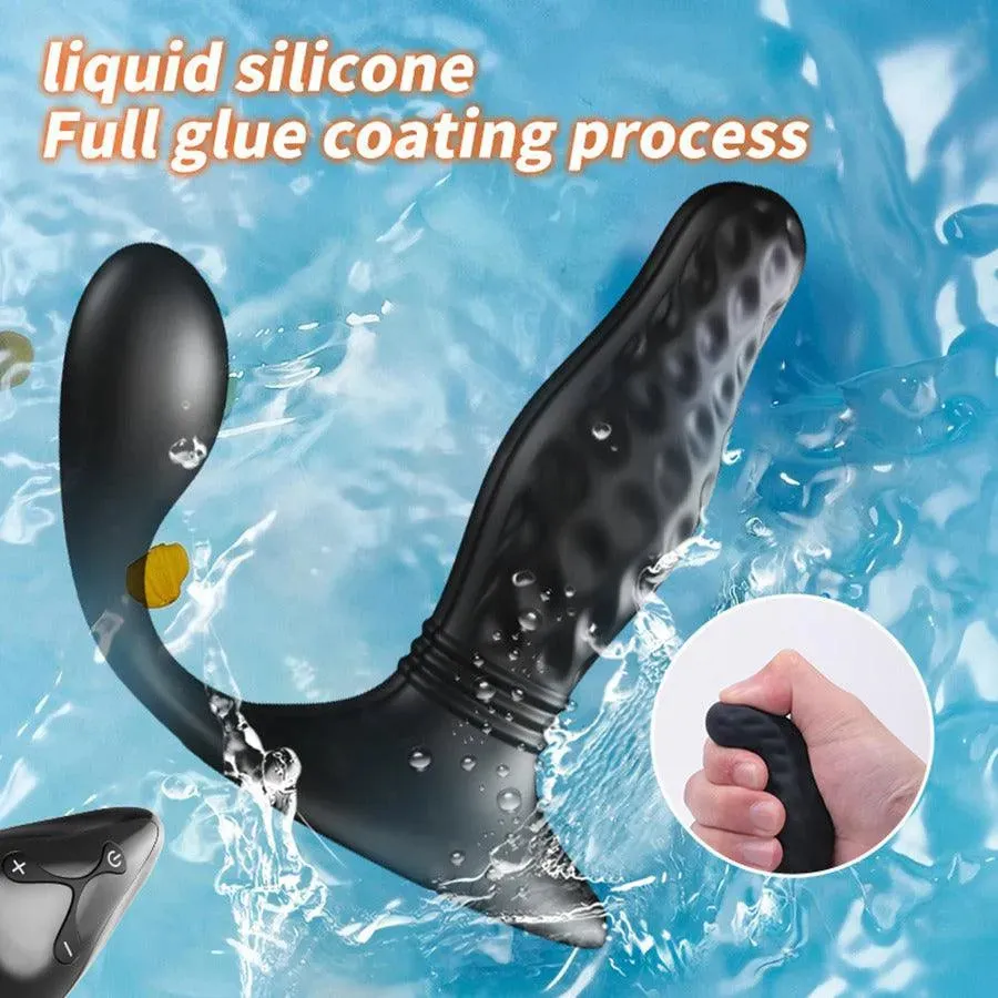 Remote Control Thrusting Anal Plug Vibrator