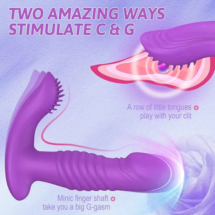 Remote Control Thrusting Public Panties Vibrator