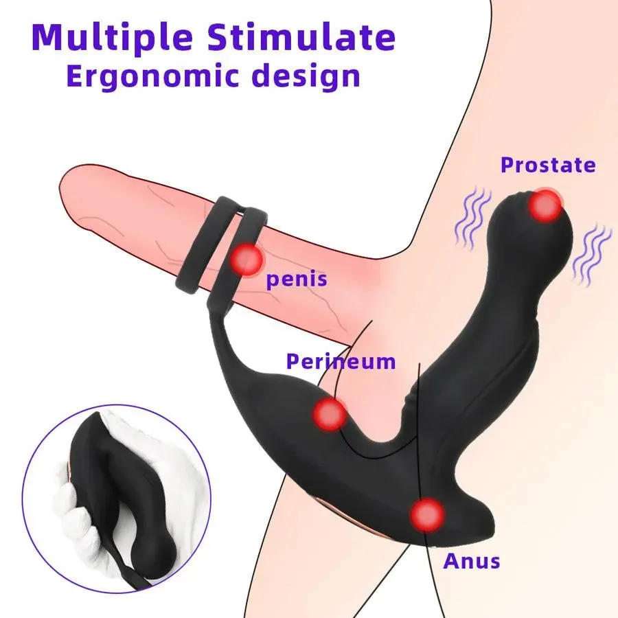 Remote Control Vibrating Prostate Toy for Men