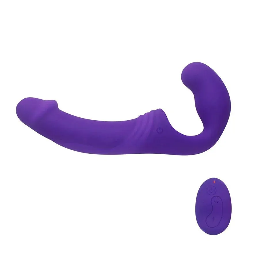 Remote Control Vibrating Strapless Strap On Sex Toy