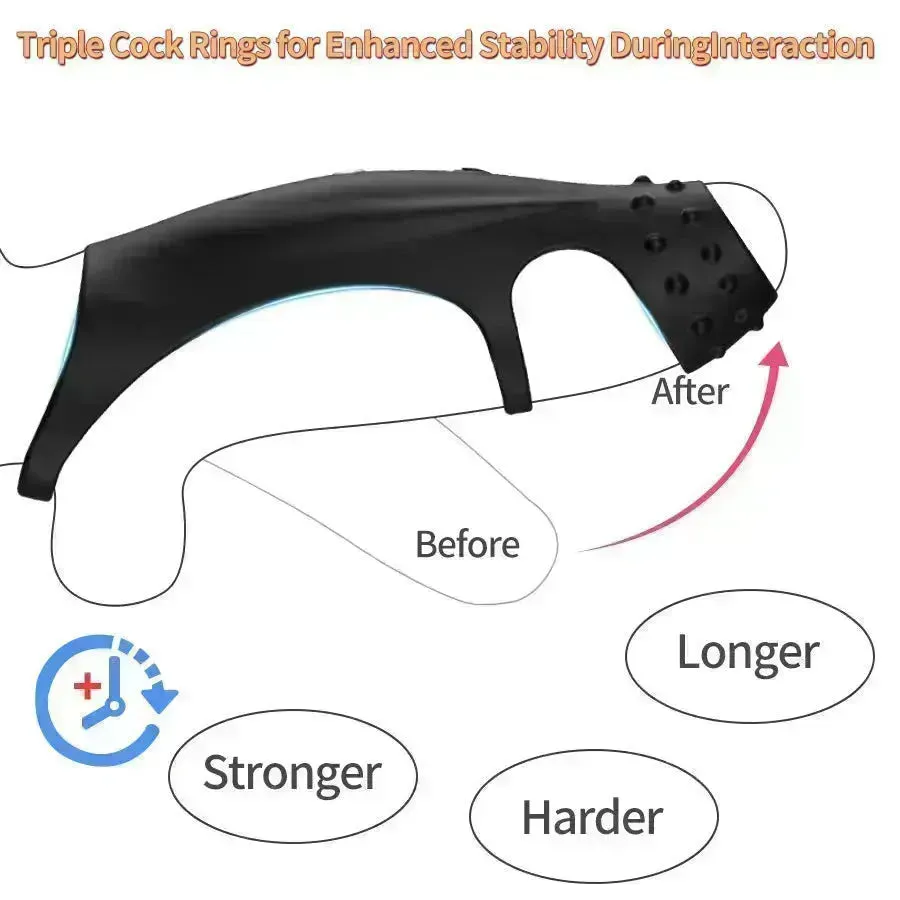 Remote Silicone Vibrating Penis Ring