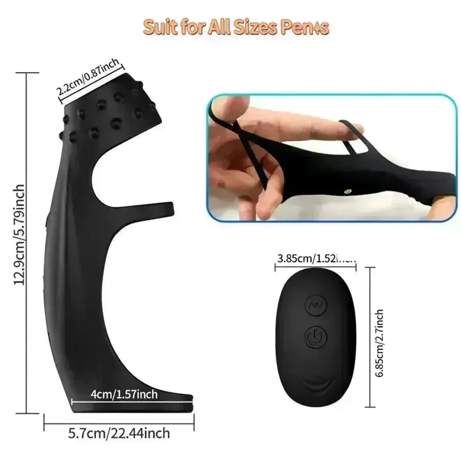 Remote Silicone Vibrating Penis Ring