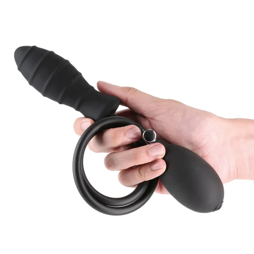 Renegade Inflataplay Inflatable Ribbed Silicone Butt Plug