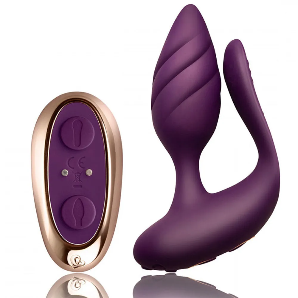 Rocks-Off Cocktail Remote Control Vaginal & Anal Plug Vibrator