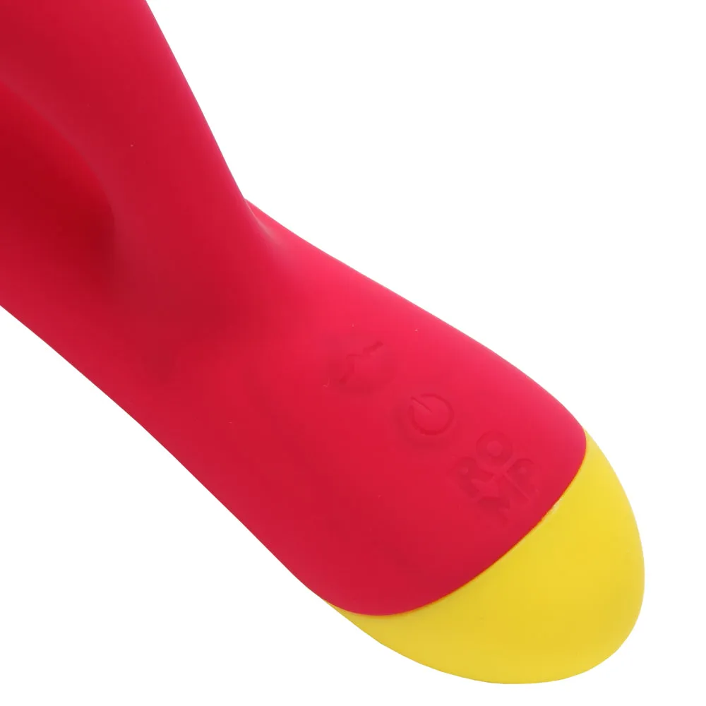 Romp Jazz Ribbed Silicone Rabbit Vibrator