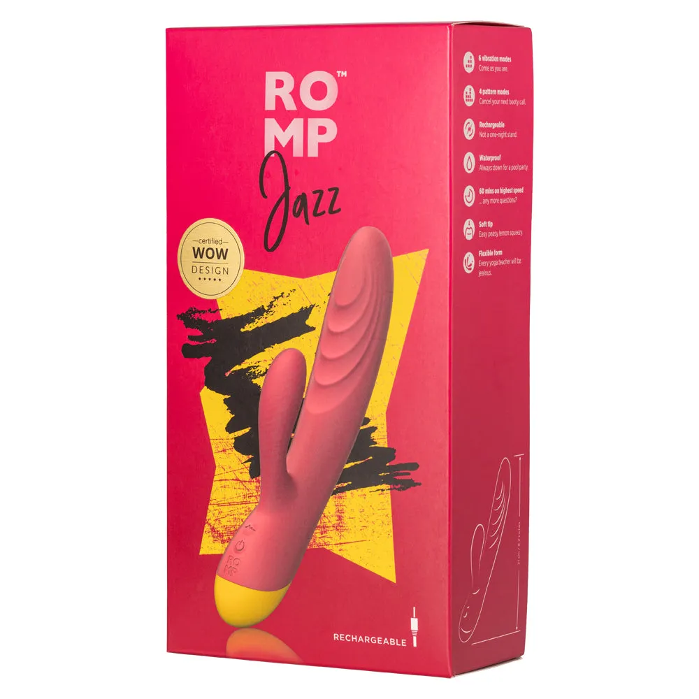 Romp Jazz Ribbed Silicone Rabbit Vibrator