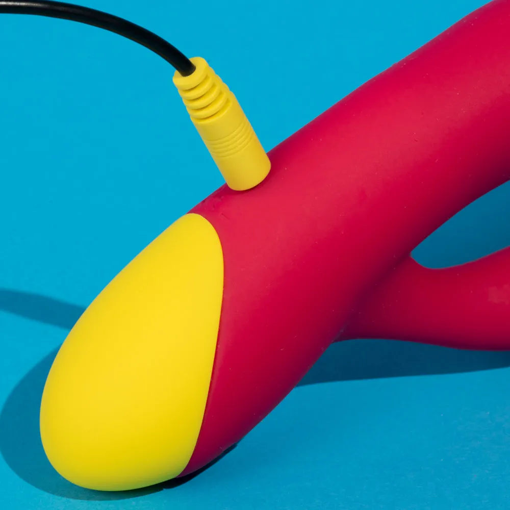 Romp Jazz Ribbed Silicone Rabbit Vibrator